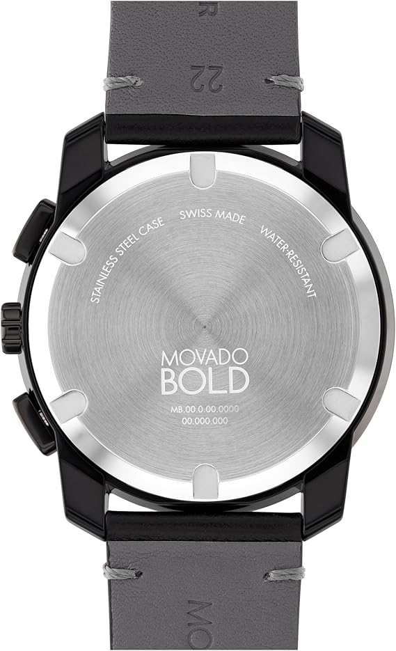 Movado Bold de hombre pulsera de piel – 3601092