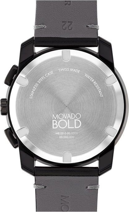Movado Bold de hombre pulsera de piel – 3601092