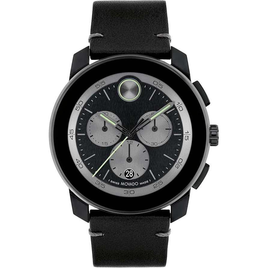 Movado Bold de hombre pulsera de piel – 3601092