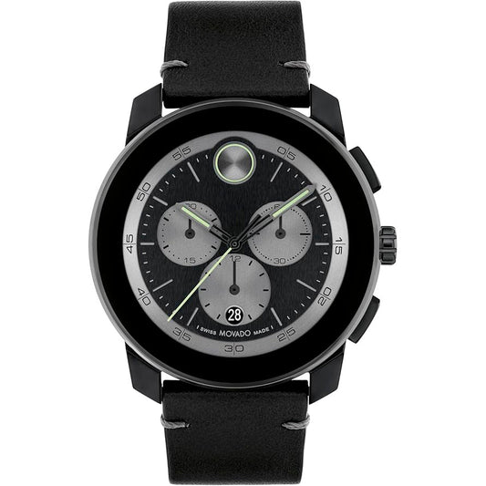 Movado Bold de hombre pulsera de piel – 3601092