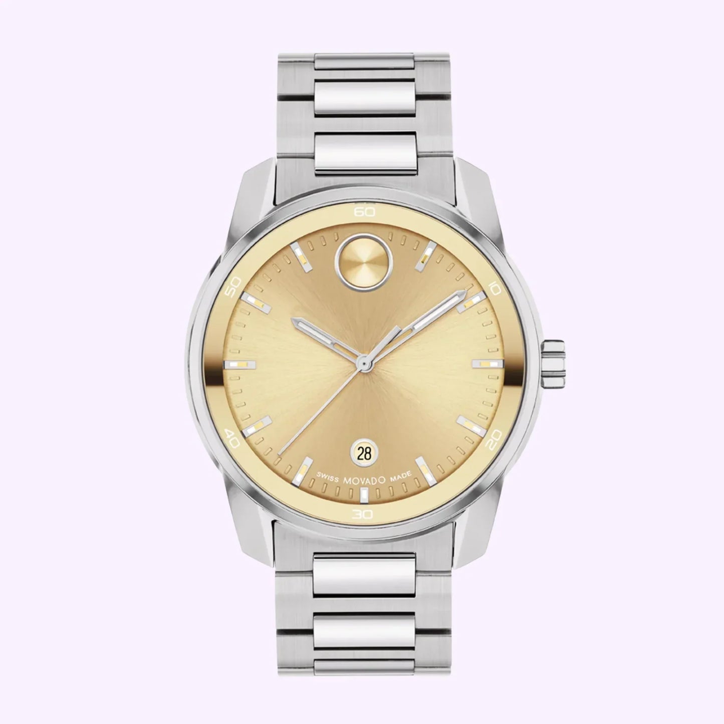 Movado bolda de hombre pulsera de metal – 3601203