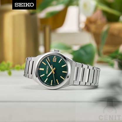 Seiko Classic 39MM Dial Verde Texturizado