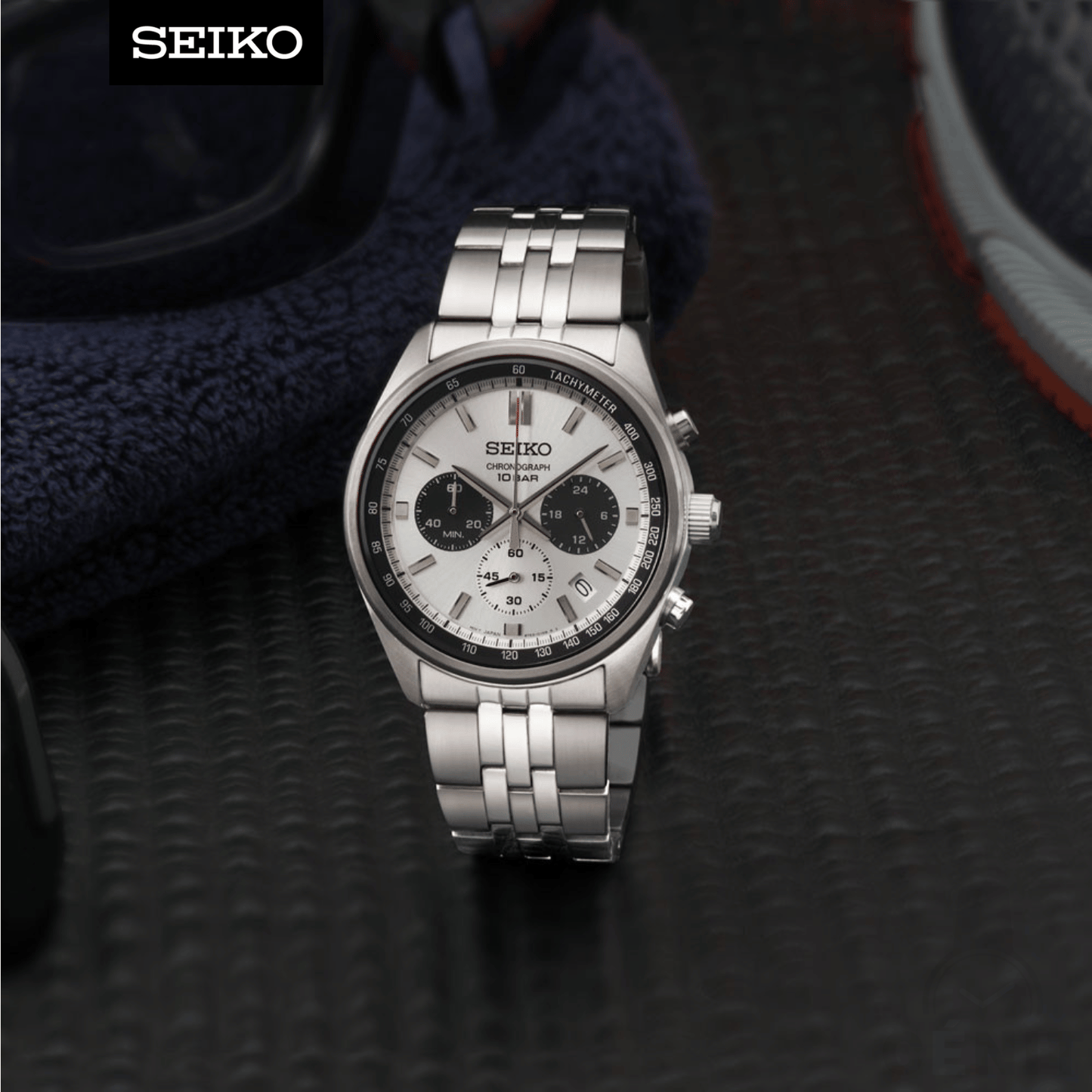 Seiko Cronógrafo Analógico "Panda" 41.5MM SSB425P1