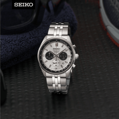 Seiko Cronógrafo Analógico "Panda" 41.5MM SSB425P1