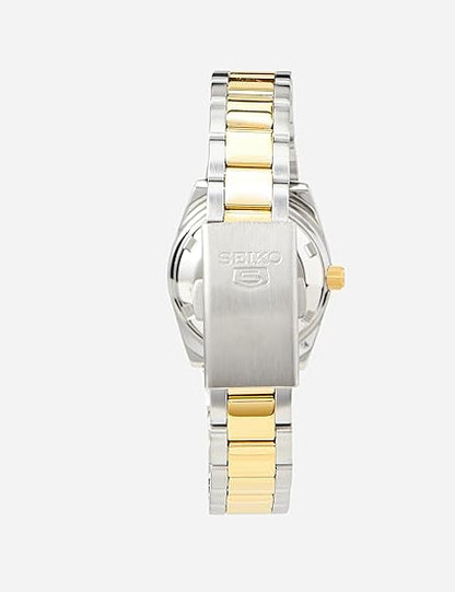Seiko 5 Análogo para Dama con Brazalete de Acero Inoxidable – SYMG42K1