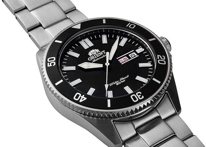 Orient KamasuMako Análogo para Caballero Pulsera de Acero Inoxidable – RA-AA0008B