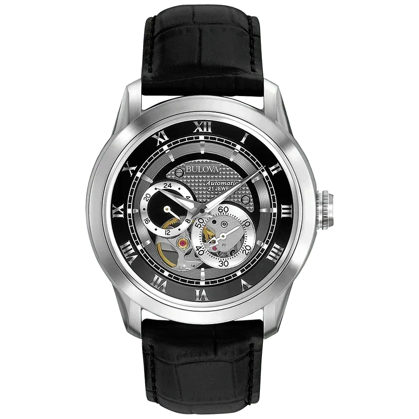 Bulova Sutton de hombre correa de piel 41mm – 96A135