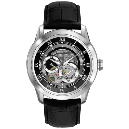 Bulova Sutton de hombre correa de piel 41mm – 96A135