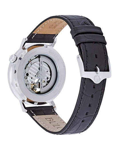 Bulova Classic Automatic de hombre corra de piel – 96A201