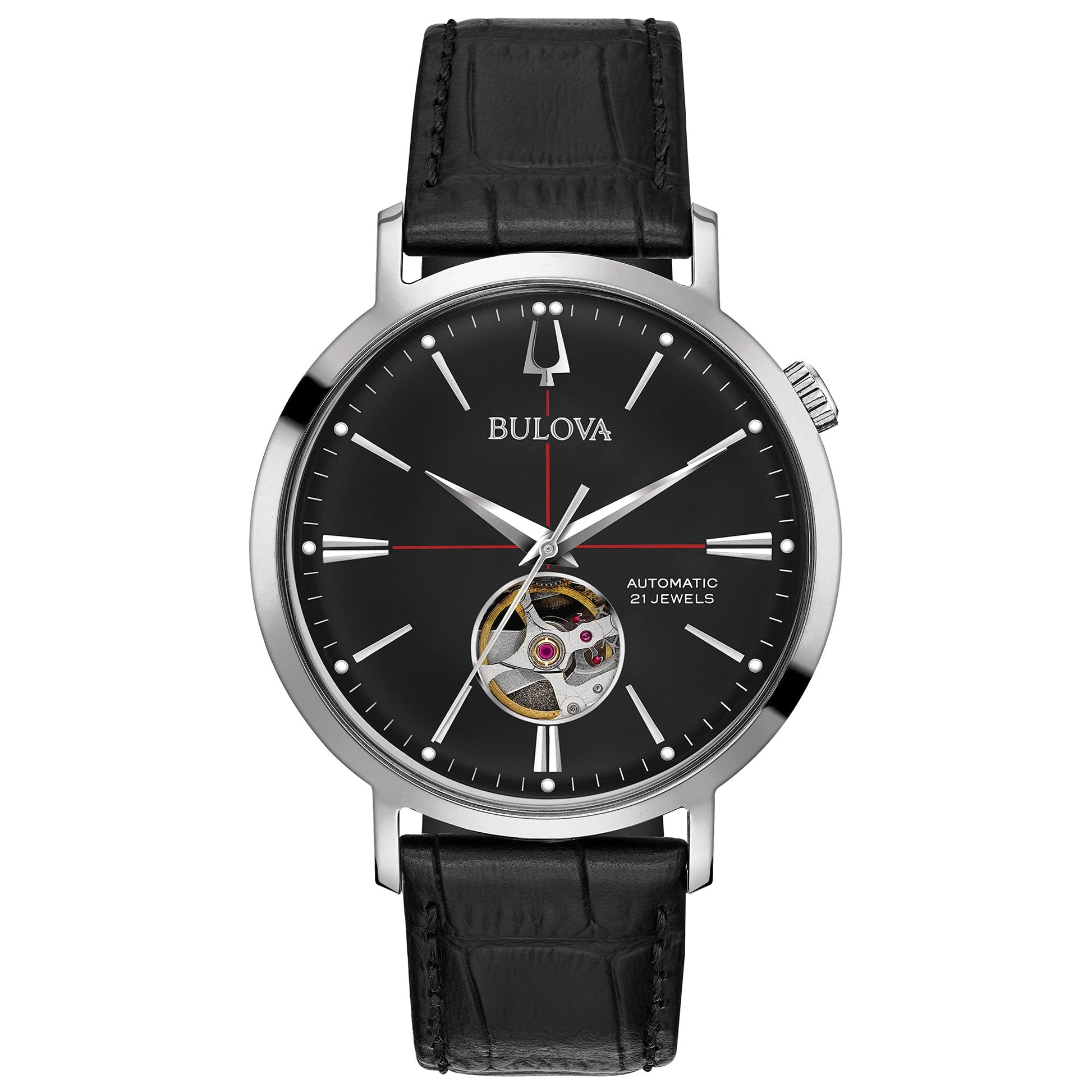 Bulova Classic Automatic de hombre corra de piel – 96A201