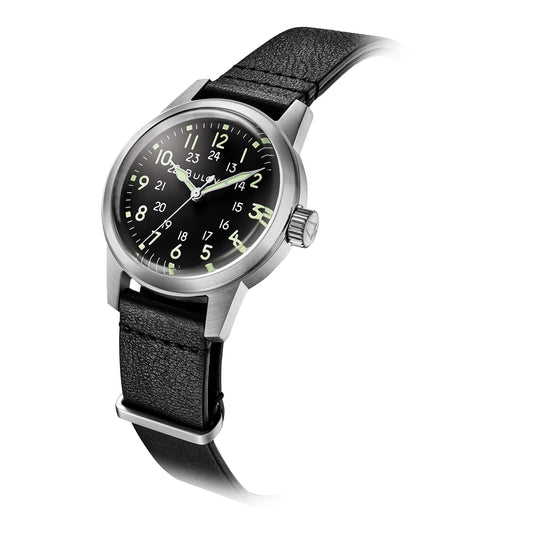 Bulova Military de hombre correa de piel – 96A219