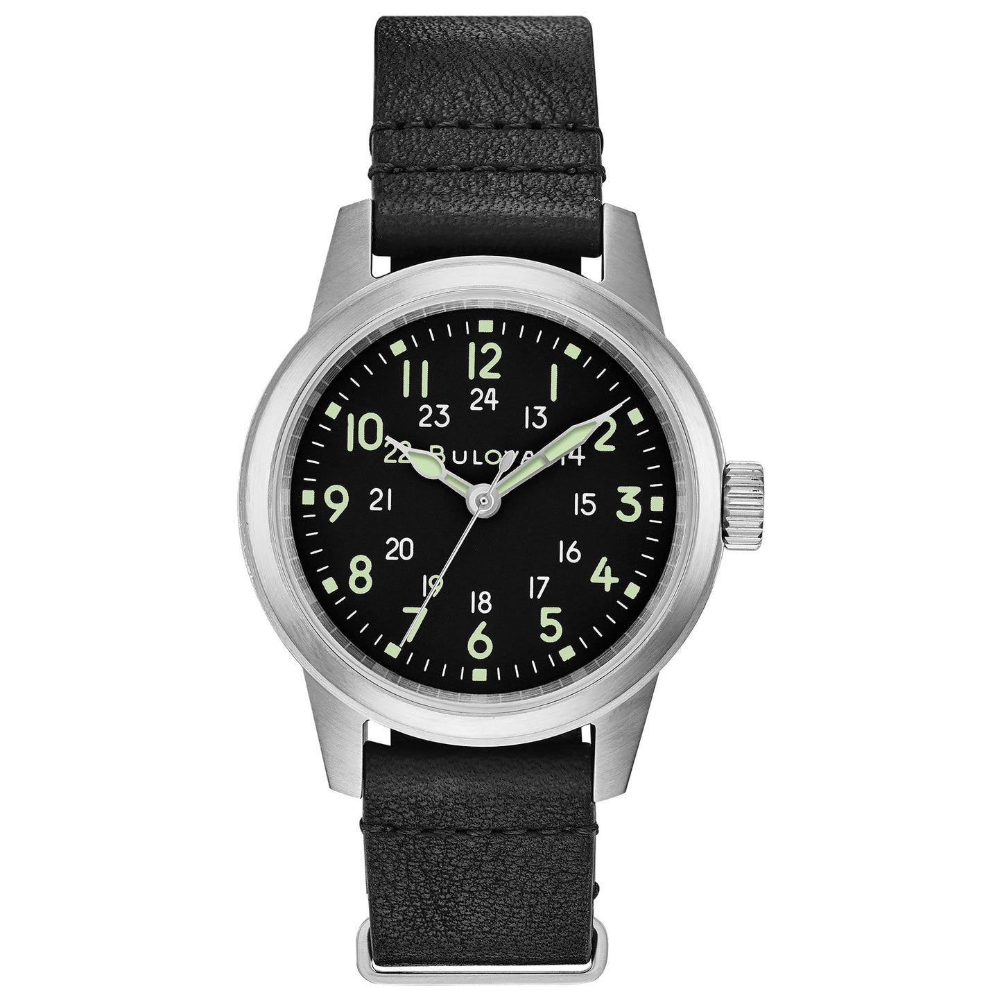 Bulova Military de hombre correa de piel – 96A219