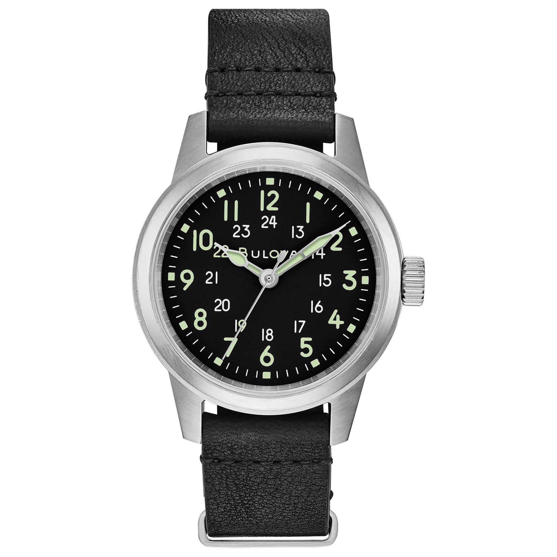 Bulova Military de hombre correa de piel – 96A219