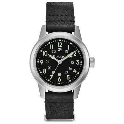Bulova Military de hombre correa de piel – 96A219