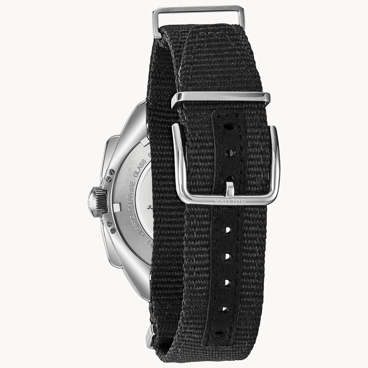 Bulova Lunar Pilot de caballero pulsera de tela 45 mm – 96A225