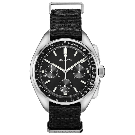 Bulova Lunar Pilot de caballero pulsera de tela 45 mm – 96A225