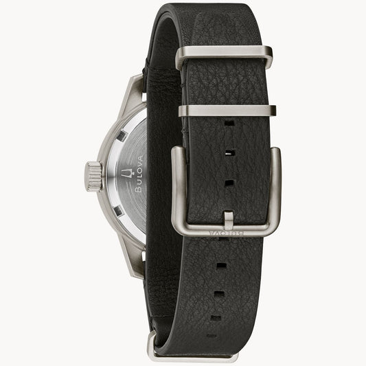 Bulova Hack Watch de hombre pulsera de piel – 96A246