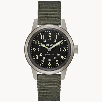 Bulova Hack Watch de caballero pulsera de tela – 96A259