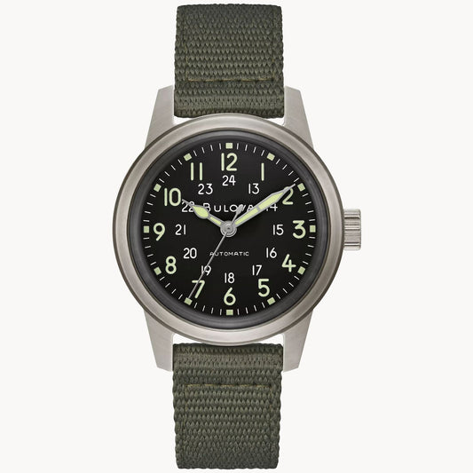 Bulova Hack Watch de caballero pulsera de tela – 96A259