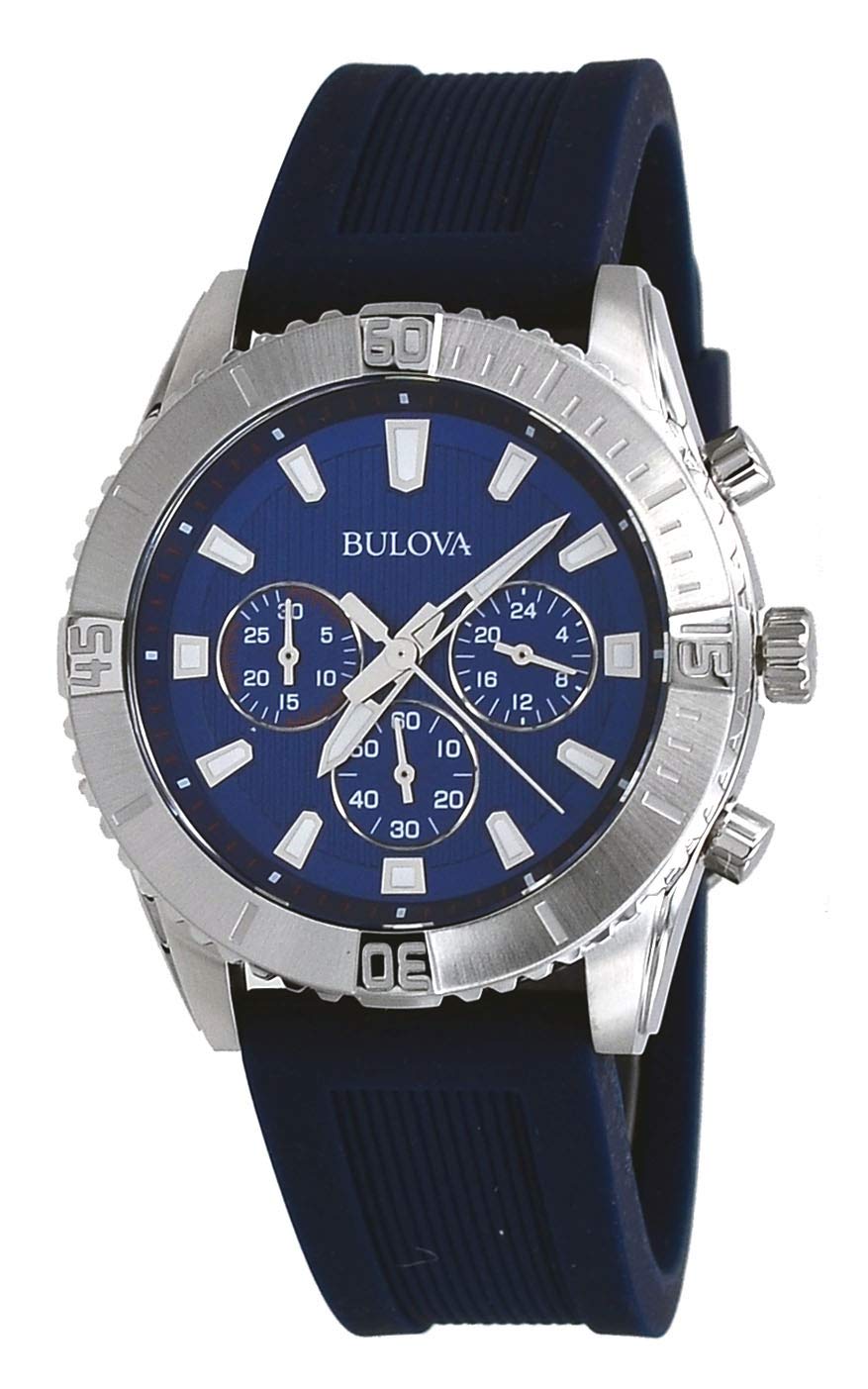 Bulova Wilton de caballero banda de caucho – 96A260