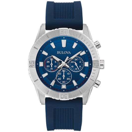 Bulova Wilton de caballero banda de caucho – 96A260