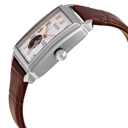 Bulova Sutton de hombre correa de piel 33 mm – 96A268