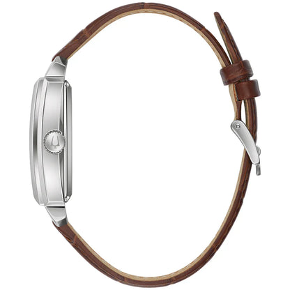 Bulova Sutton de hombre correa de piel 33 mm – 96A268