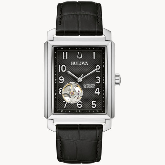Bulova Sutton de hombre banda de cuero 33 mm – 96A269