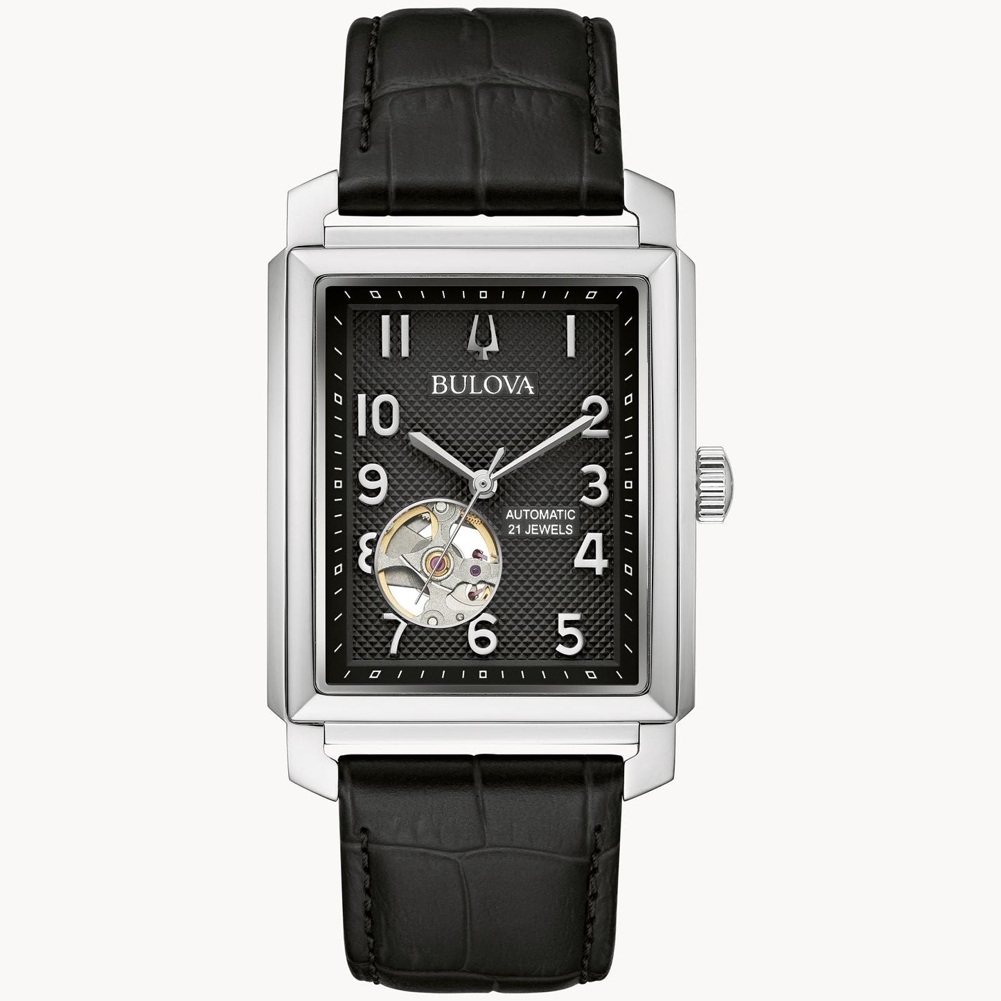 Bulova Sutton de hombre banda de cuero 33 mm – 96A269