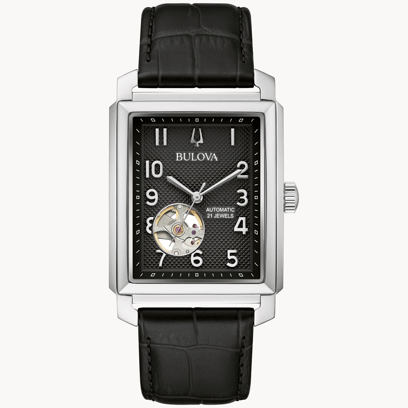Bulova Sutton de hombre banda de cuero 33 mm – 96A269