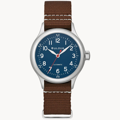 Bulova A-11 Hack Watch para caballero pulsera de tela – 96A282
