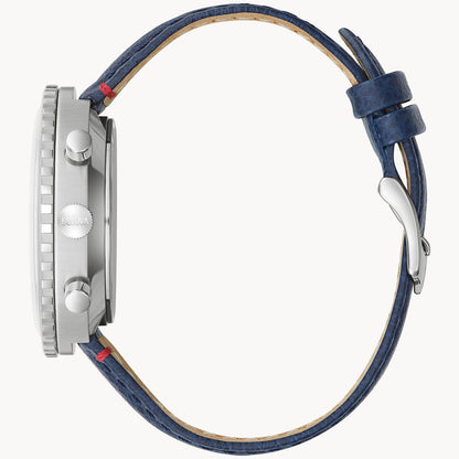Bulova Chronograph C de hombre pulsera de cuero – 96A283