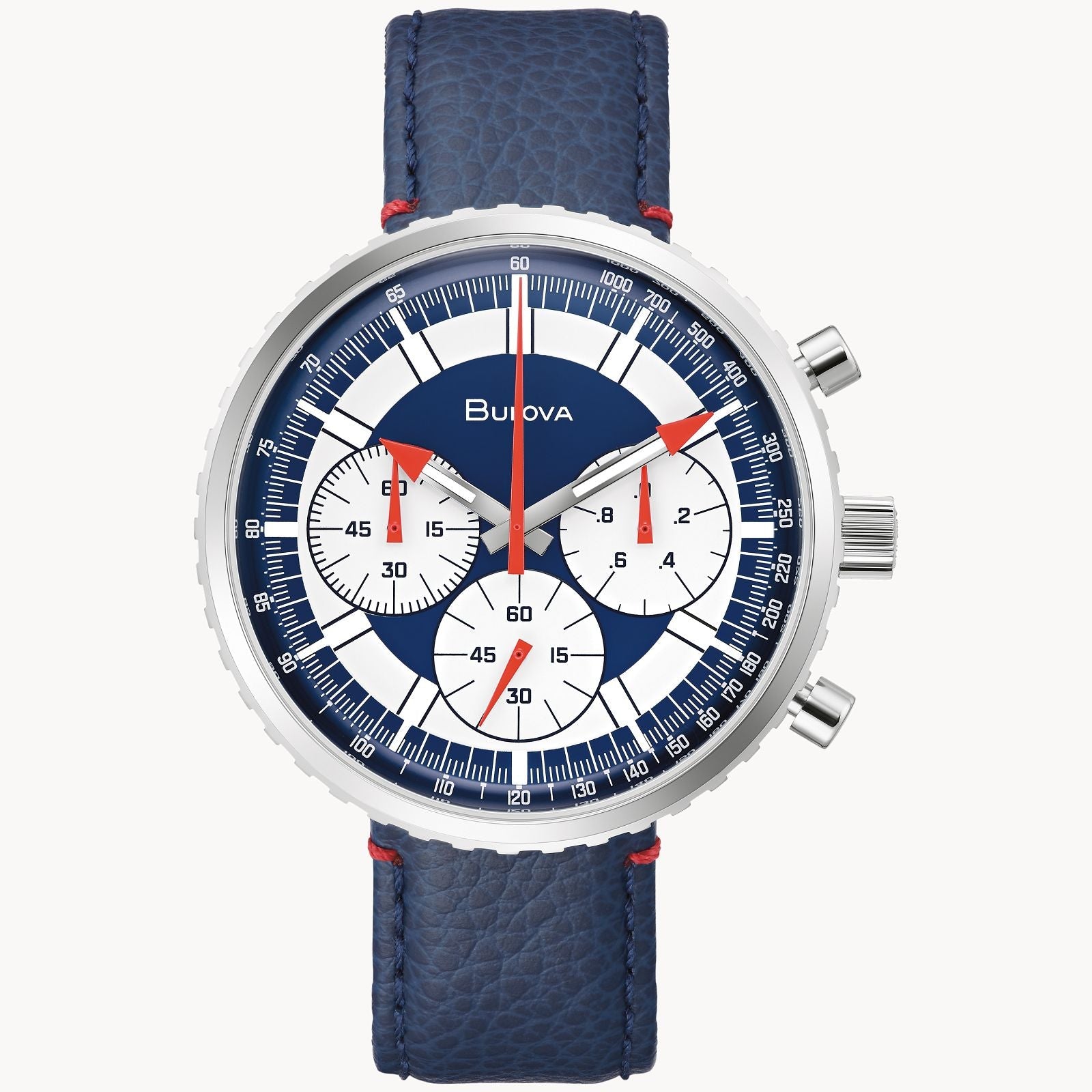 Bulova Chronograph C de hombre pulsera de cuero – 96A283