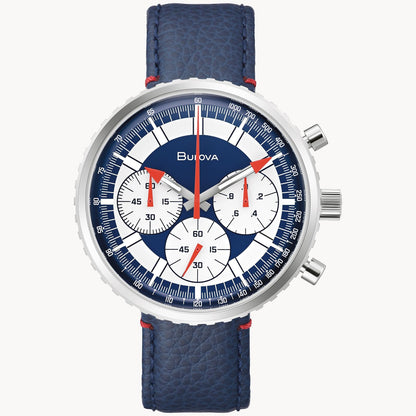 Bulova Chronograph C de hombre pulsera de cuero – 96A283