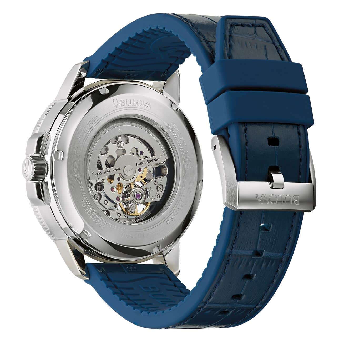 Bulova Marine Star para caballero pulsera de cuero – 96A291