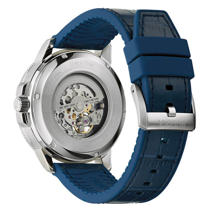Bulova Marine Star para caballero pulsera de cuero – 96A291