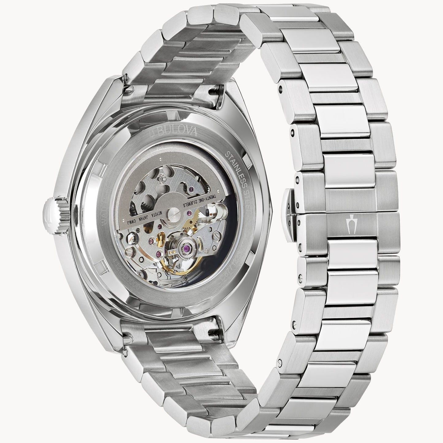 Bulova Surveyor de hombre banda de metal – 96A292