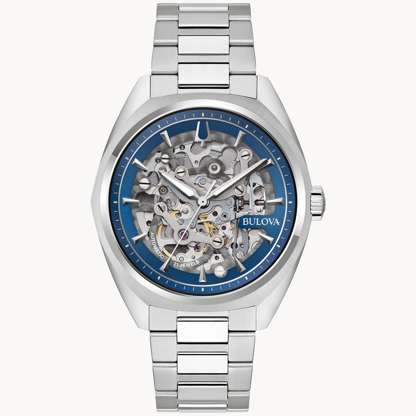 Bulova Surveyor de hombre banda de metal – 96A292