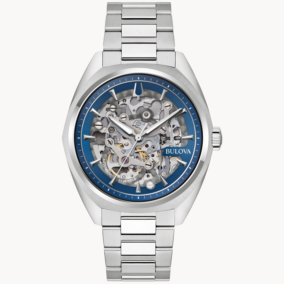 Bulova Surveyor de hombre banda de metal – 96A292