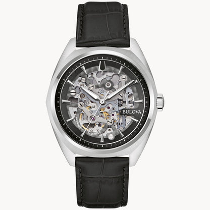 Bulova Surveyor de caballero correa de piel – 96A310