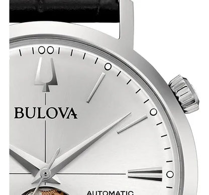 Bulova Aerojet de hombre correa de piel 42 mm – 96A315