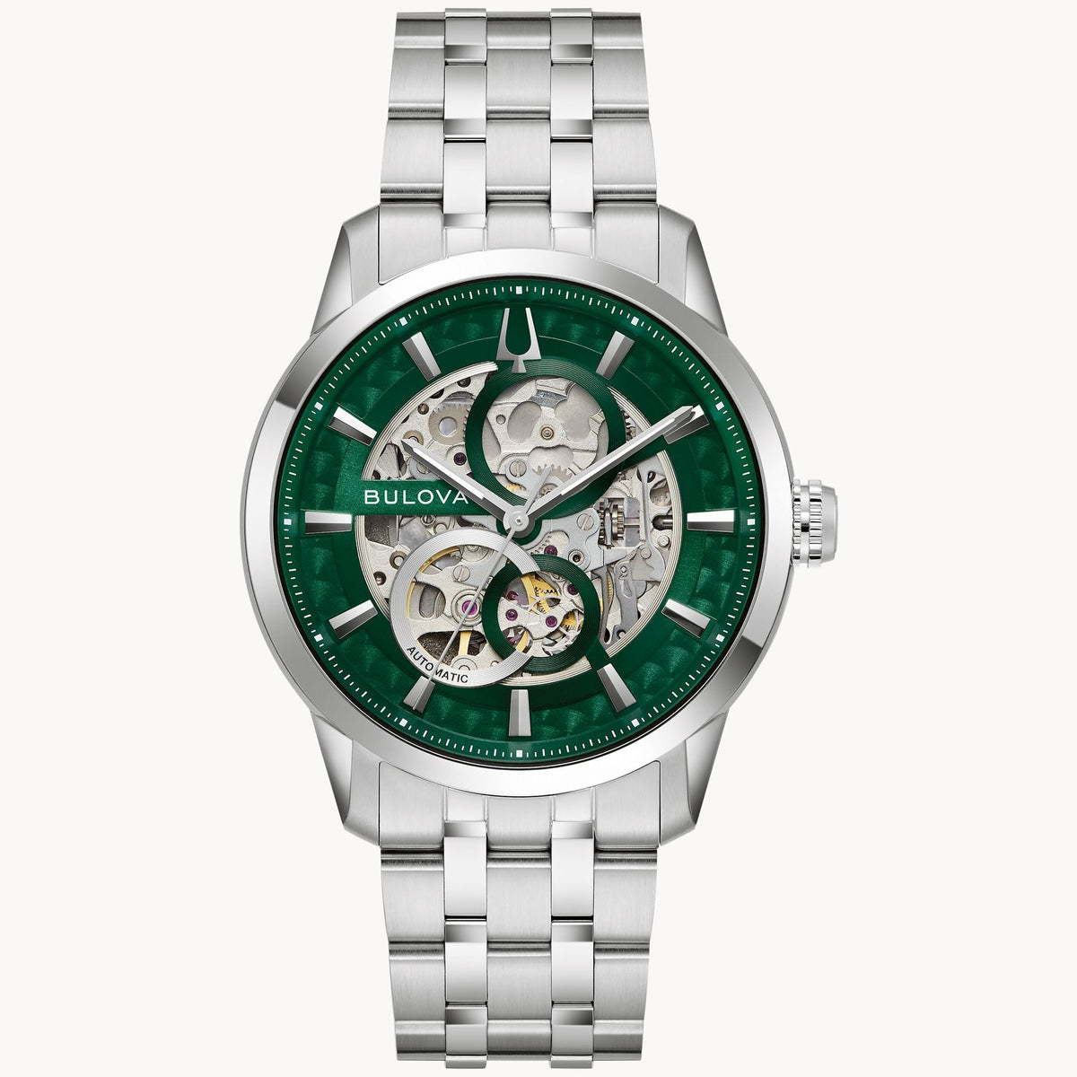 Bulova Sutton Automatico Skeleton de hombre – 96A329