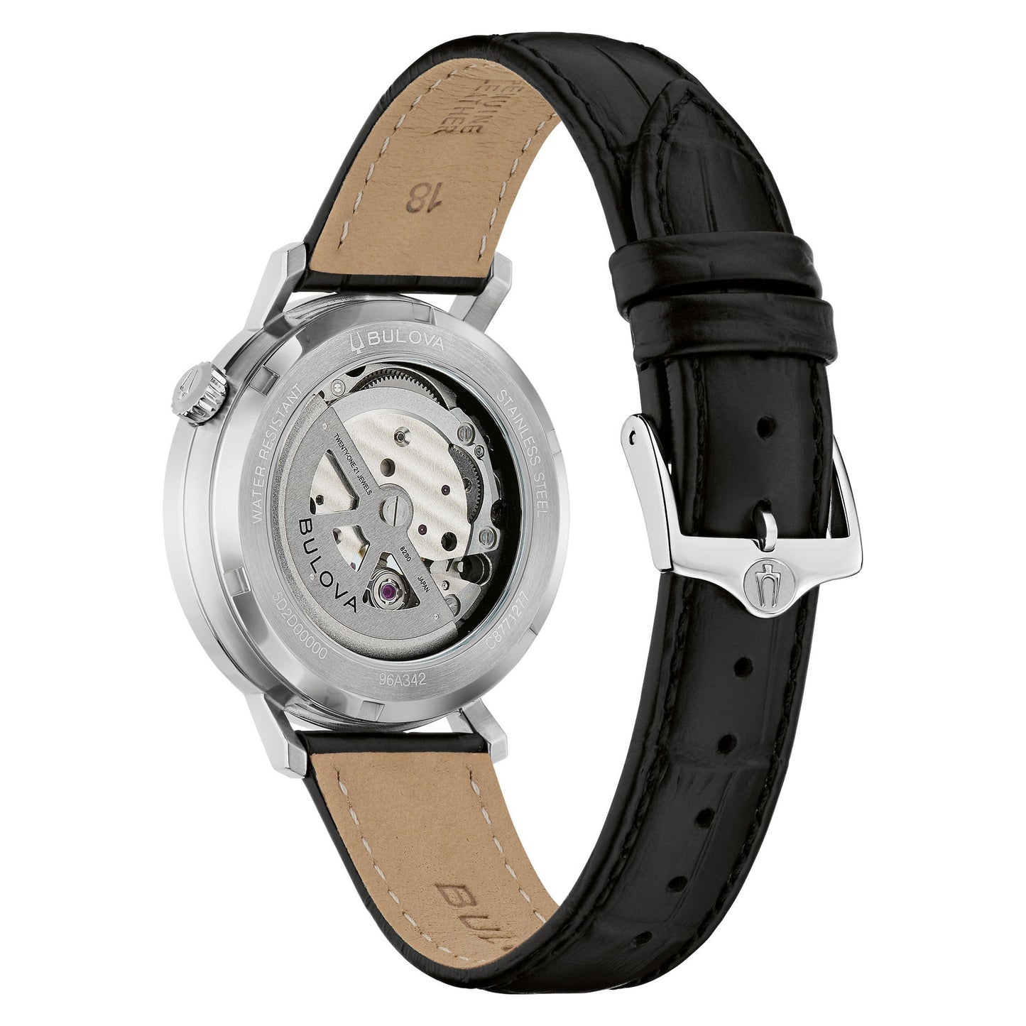 Bulova Classic de hombre correa de piel – 96A342