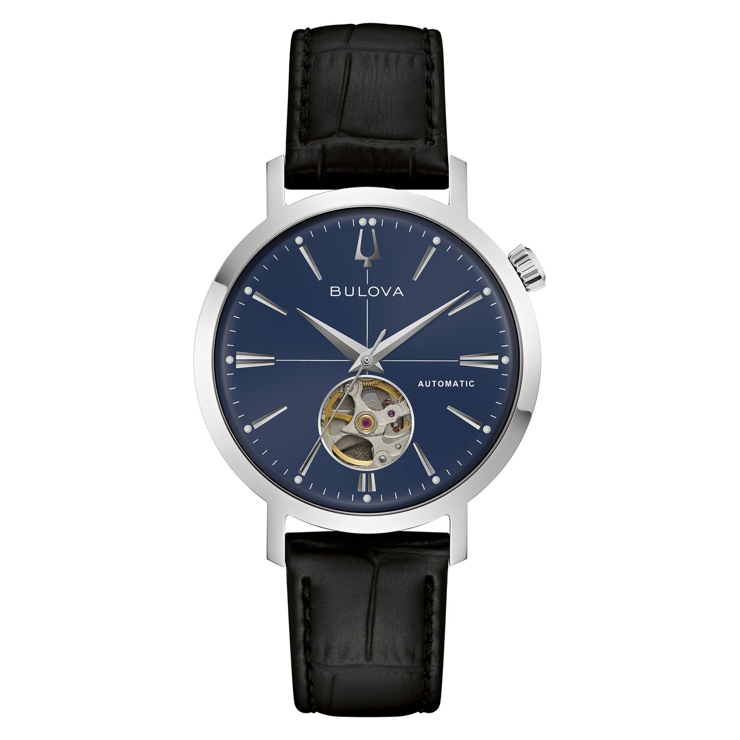 Bulova Classic de hombre correa de piel – 96A342