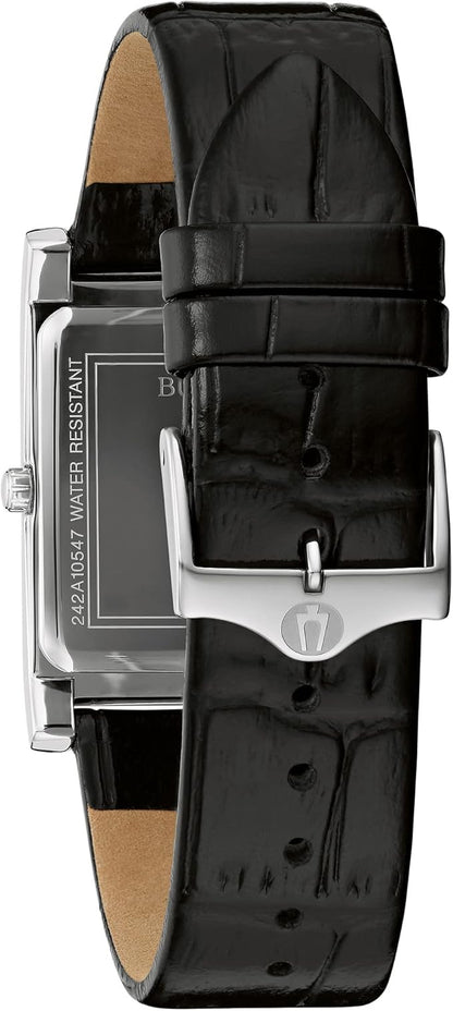 Bulova Classic de hombre pulsera de cuero – 96B107
