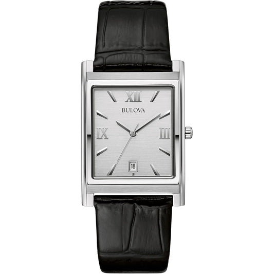 Bulova Classic de hombre pulsera de cuero – 96B107