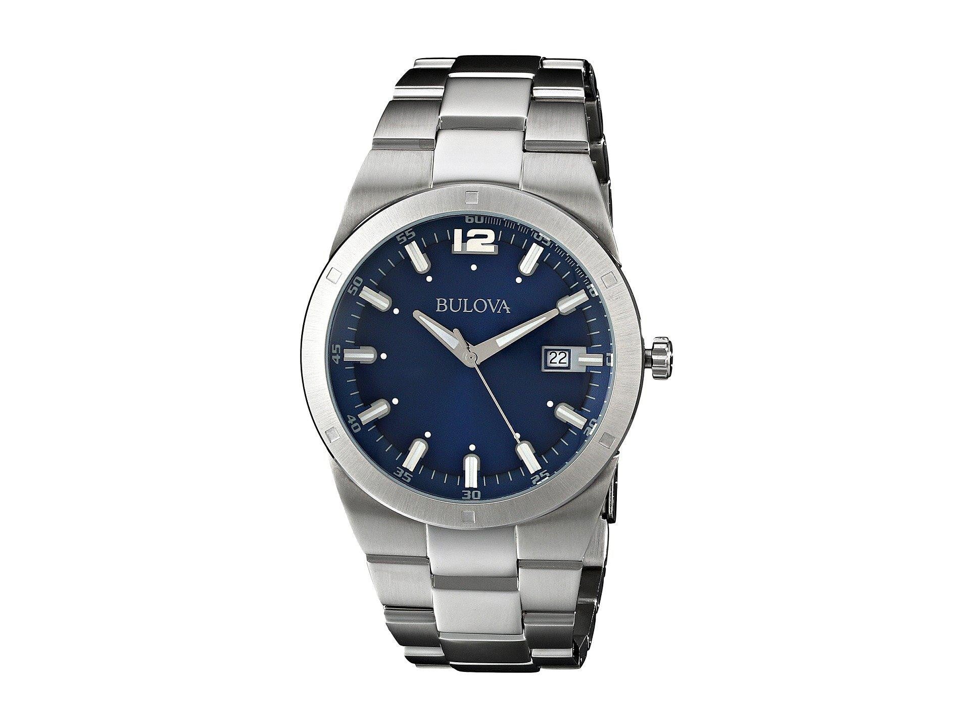 Bulova Dress de hombre correa de metal – 96B220