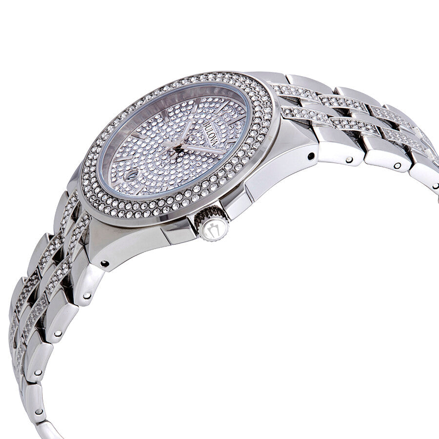 96B235 Reloj Bulova Crystal de hombre correa de metal