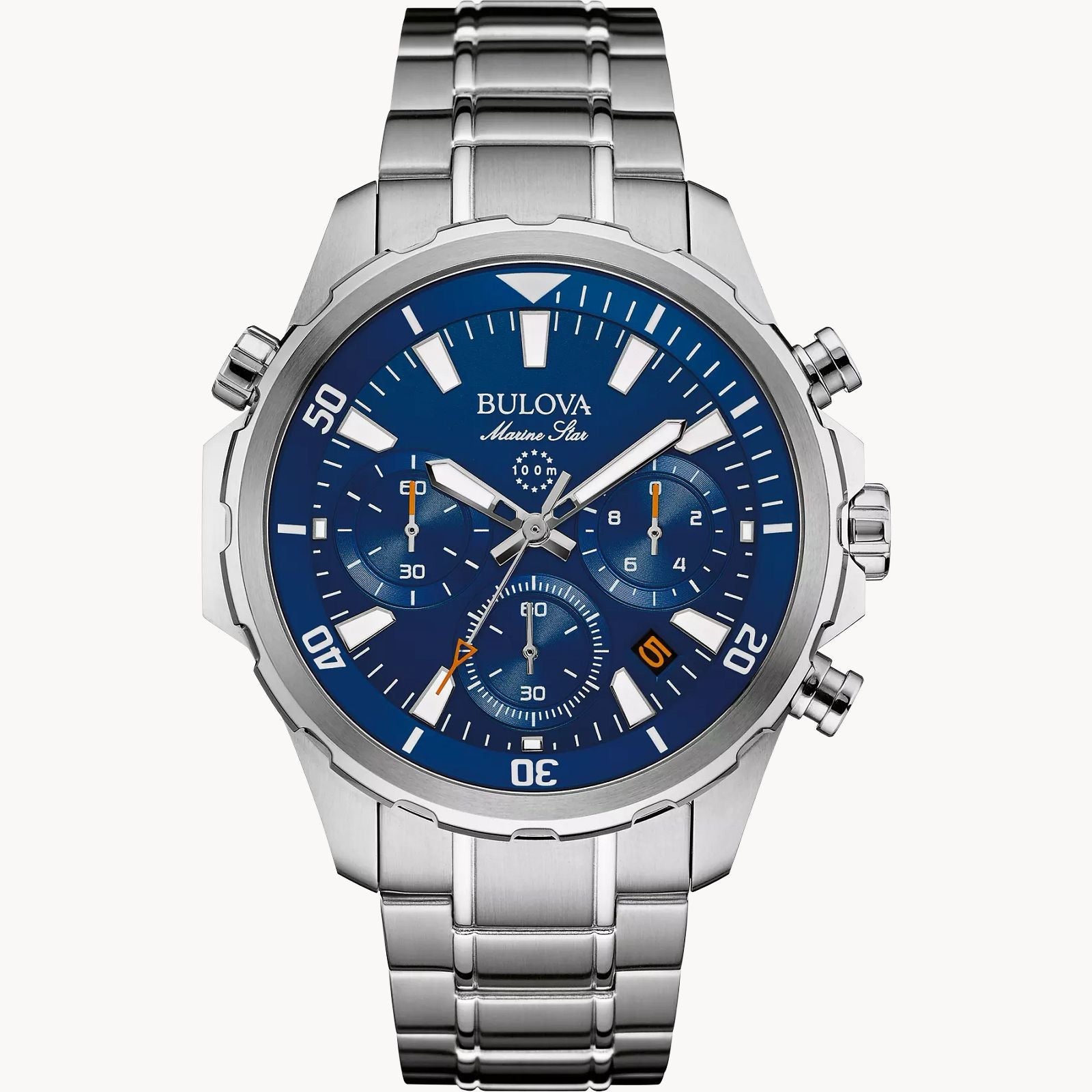 Bulova Marine Star de caballero pulsera de metal – 96B256