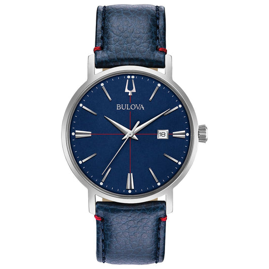 Bulova para caballero correa de cuero – 96B293